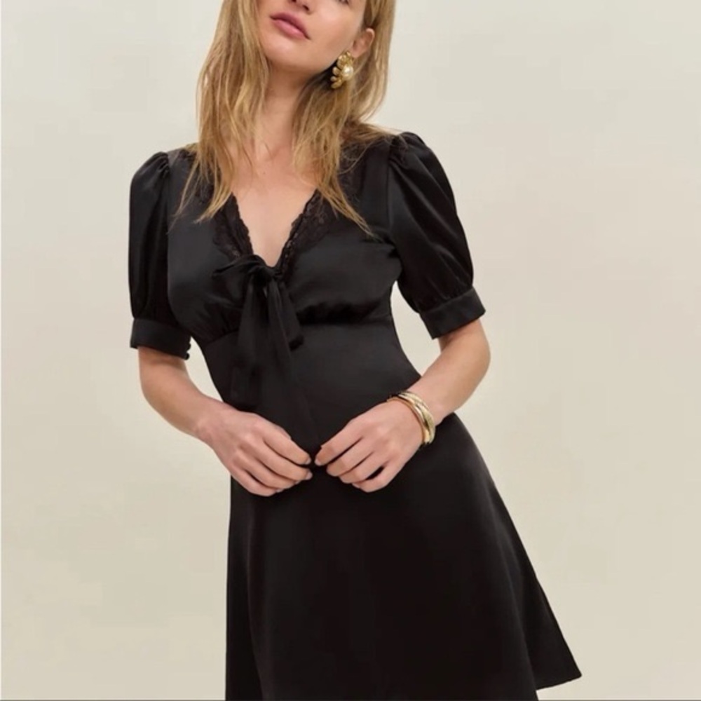 SOLD Reformation Avin Silk Dress